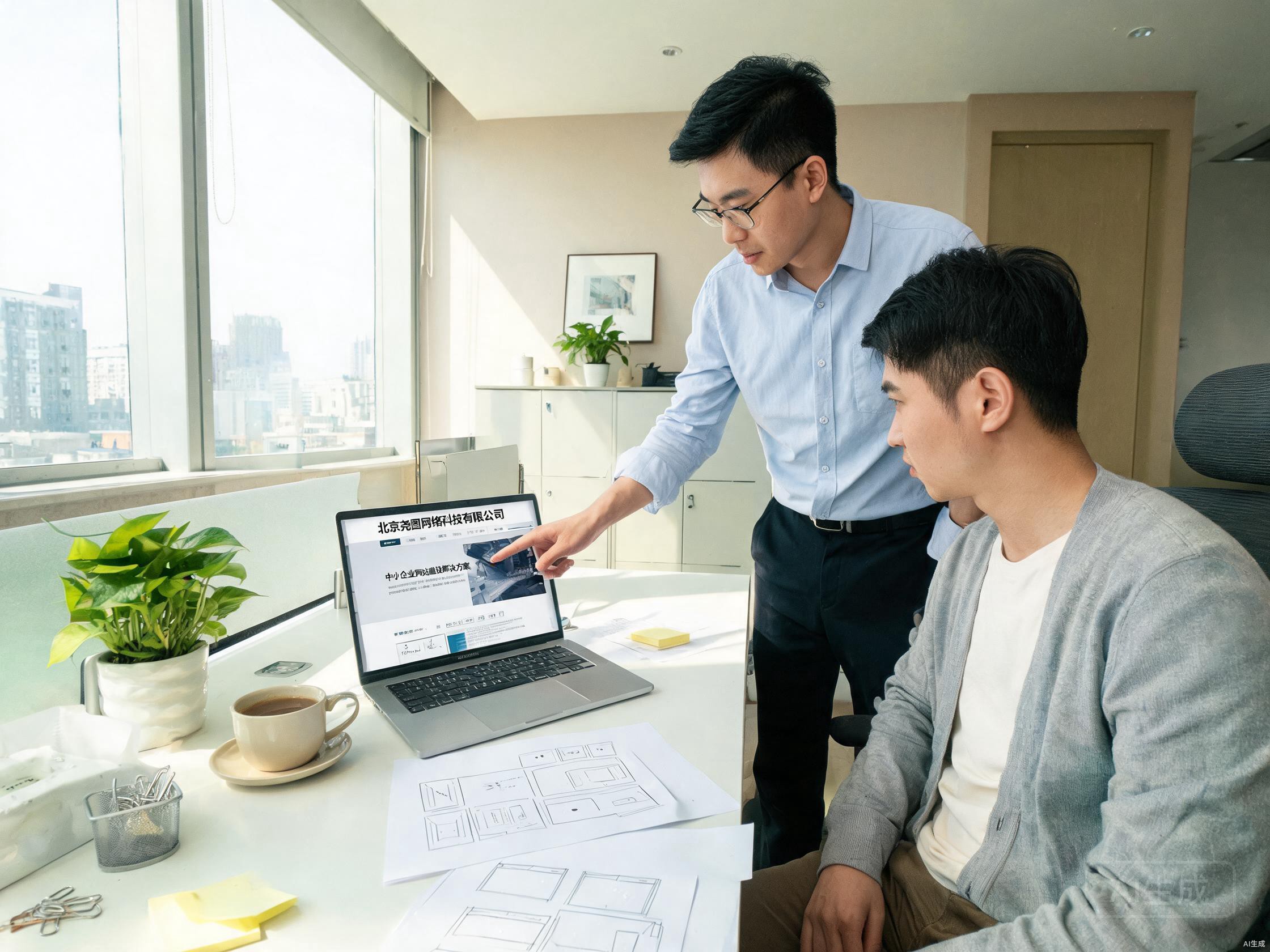 中小企业网站建设服务实景